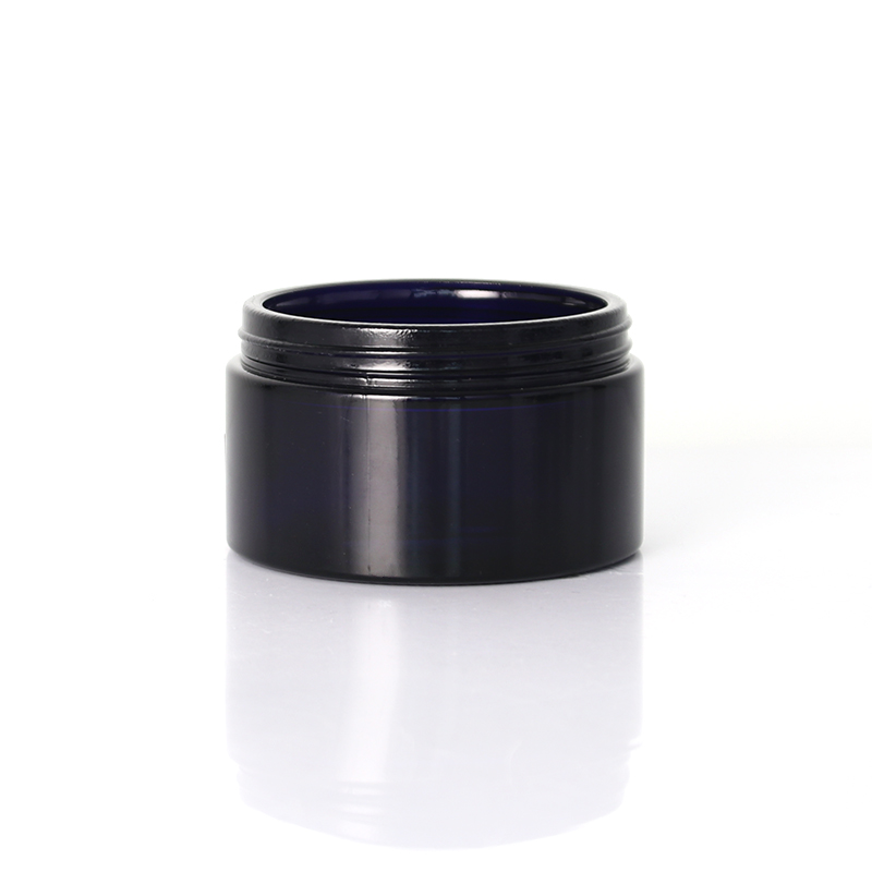 Standard Shape Black Glass Jar with ABS Lid