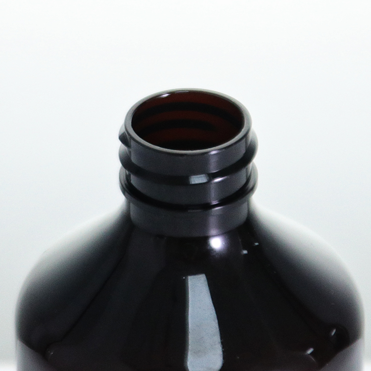 Black Massage Plastic Lotion Bottle For Shampoo