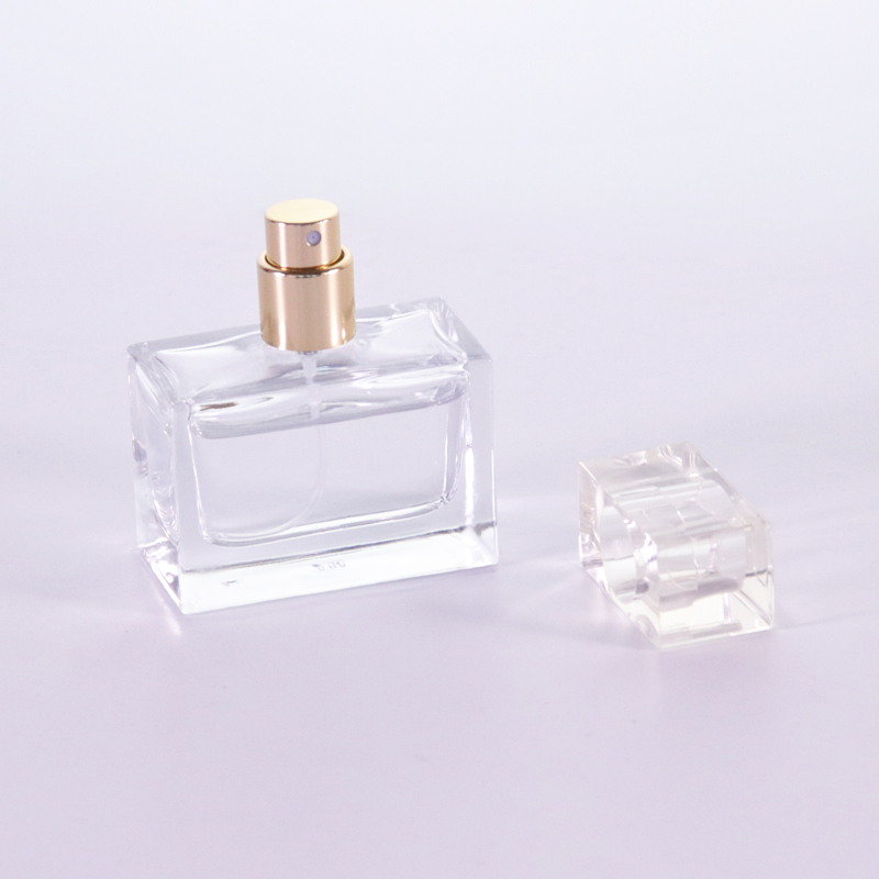 Portable Silver Miniature Cologne Spray Perfume Glass Bottle