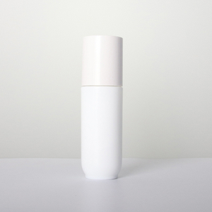 Opal White Glass Lotion Bottle with Pump Dispenser