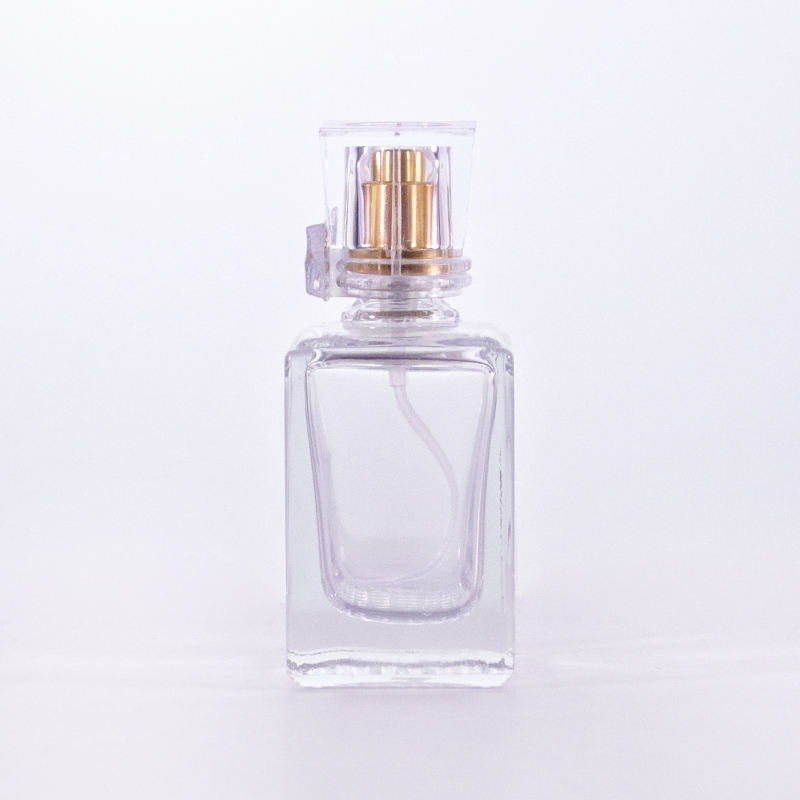 Flower-Shaped Glass Perfume Bottle