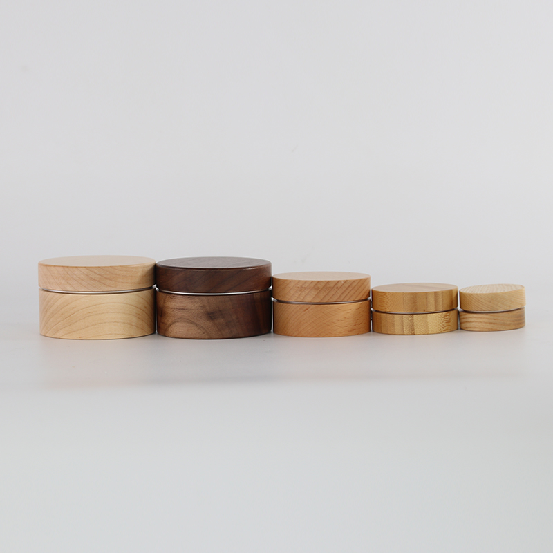 Fully Wood Covered Aluminum Cream Containers