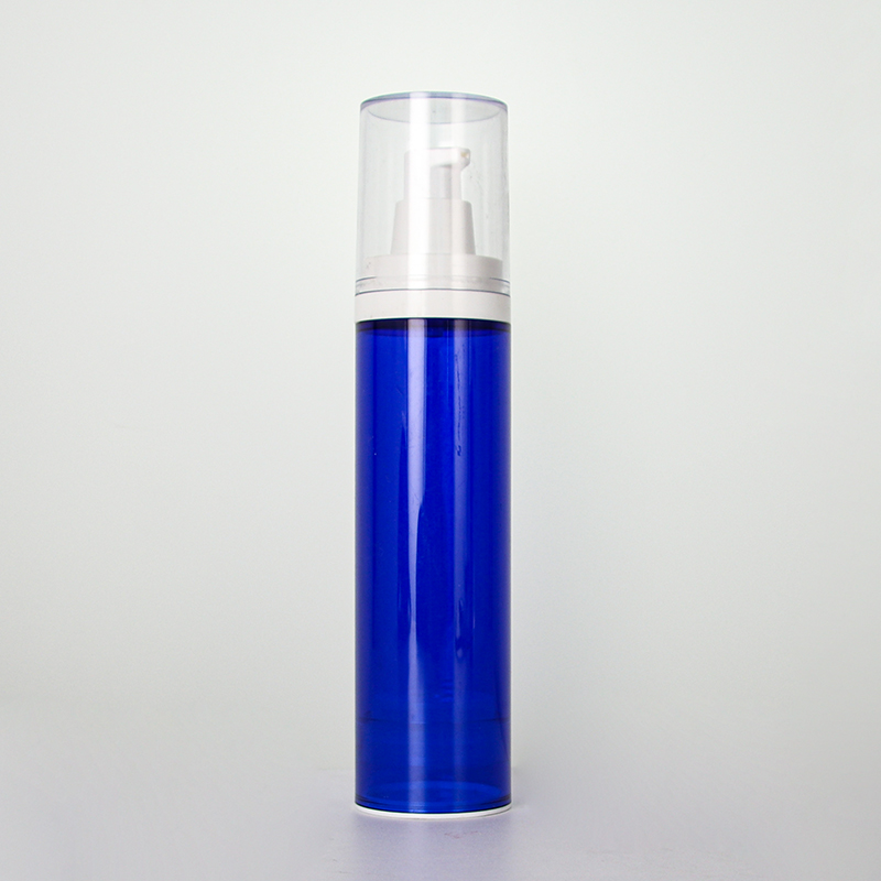 Blue Massage Plastic Lotion Bottle For Travel