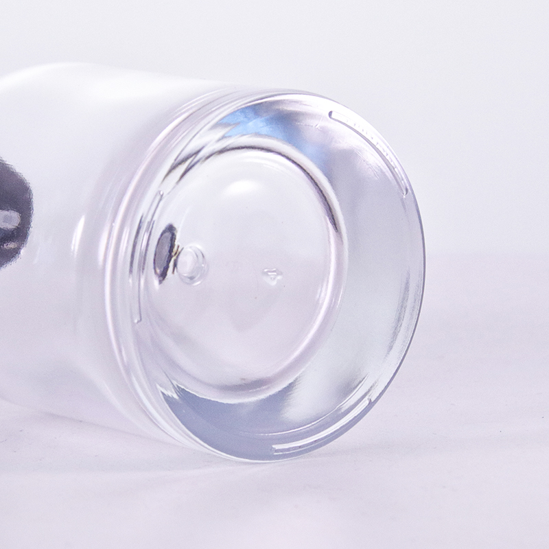 Metal Sprayer Round Shoulder Perfume Bottle with Thick Bottom