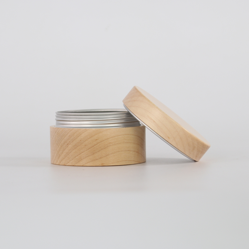 Fully Wood Covered Aluminum Cream Containers