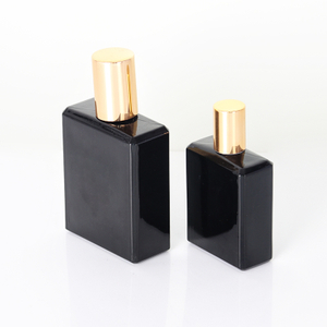 Women's Black Rectangle-Shaped Perfume Bottle
